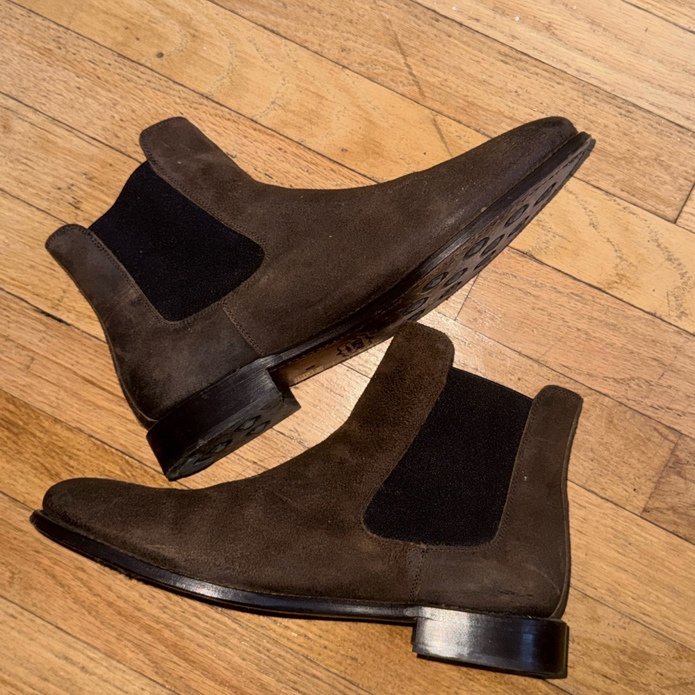 Thursday Boot Company - Cavalier Dark Brown Suede Chelsea Boots